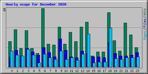 Hourly usage for December 2020