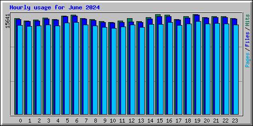 Hourly usage for June 2024